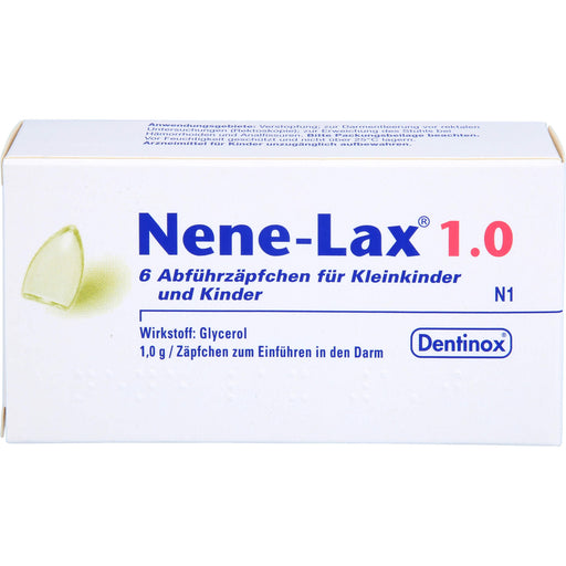 Nene-Lax 1.0 Abführzäpfchen für Kleinkinder und Kinder, 6 St. Zäpfchen