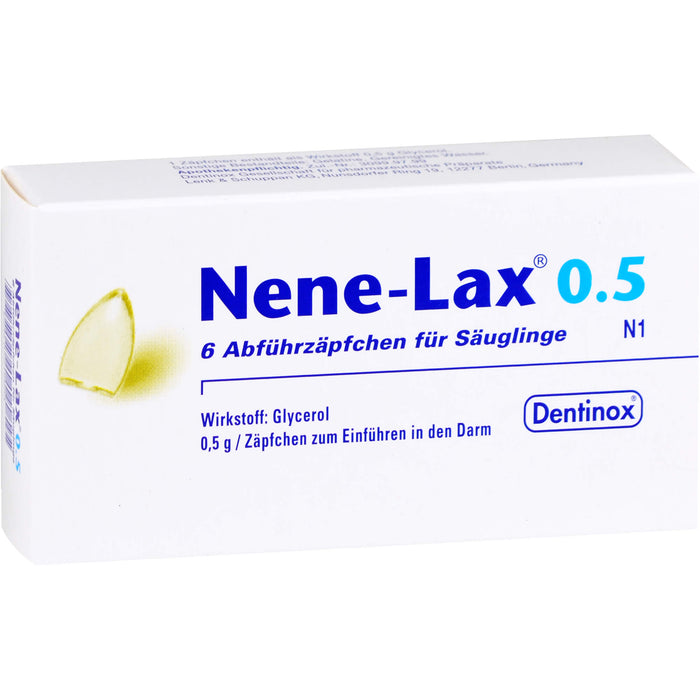 Nene-Lax 0.5 Abführzäpfchen für Säuglinge, 6 pcs. Suppositories
