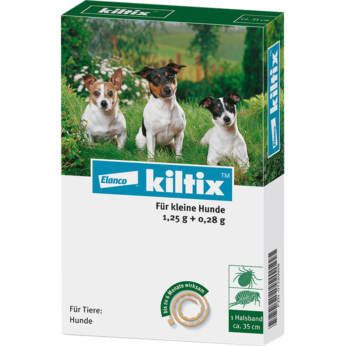 Elanco kiltix für kleine Hunde Ektoparasitizid-Halsband gegen Zecken und Flöhe, 1 pc Collier