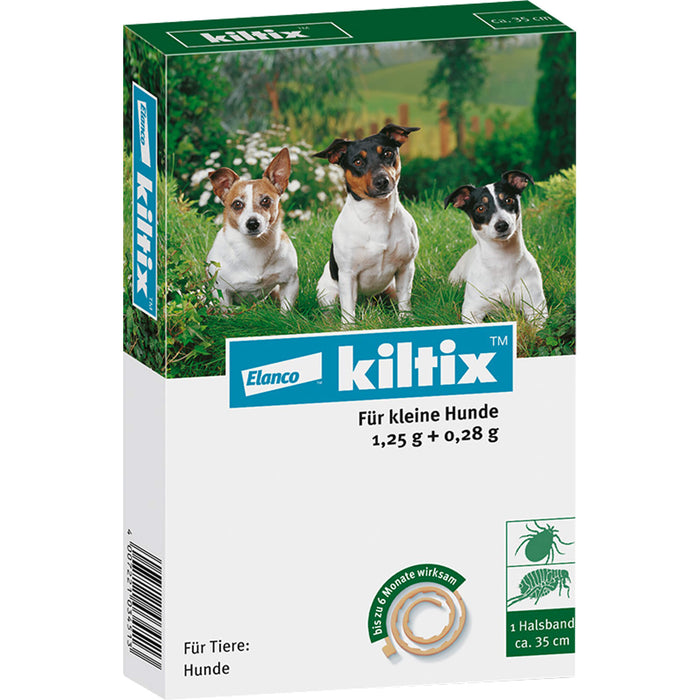 Elanco kiltix für kleine Hunde Ektoparasitizid-Halsband gegen Zecken und Flöhe, 1 pcs. Collar