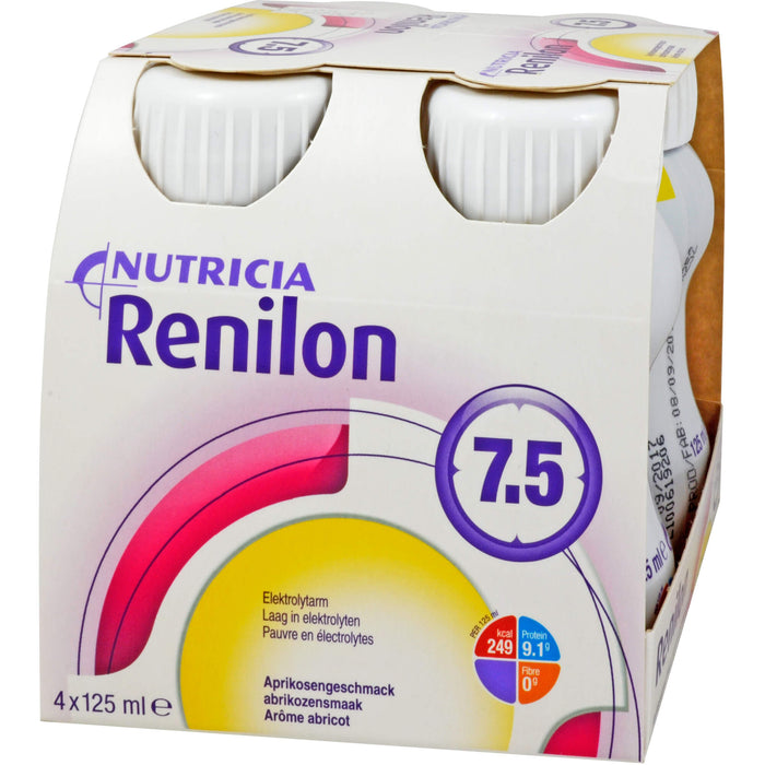 NUTRICIA Renilon 7.5 Trinknahrung bei Niereninsuffizienz mit Aprikosengeschmack, 500 ml Lösung