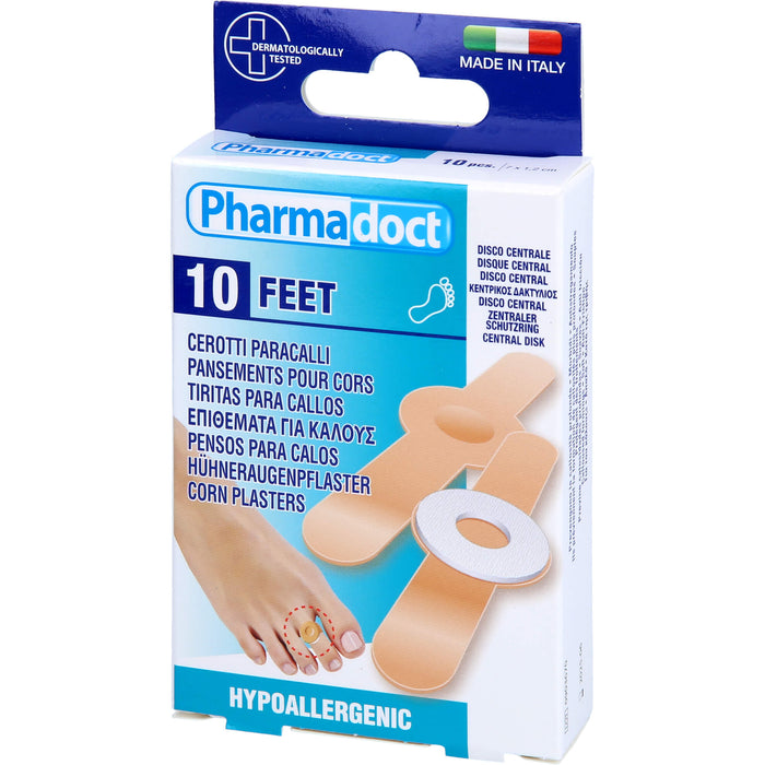 Pharmadoct Feet Hühneraugenpflaster, 10 pc Pansement