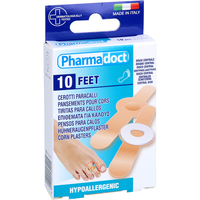 Pharmadoct Feet Hühneraugenpflaster, 10 pc Pansement