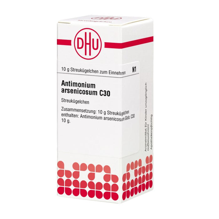 Antimonium arsenicosum C30 DHU Globuli, 10 g Globules