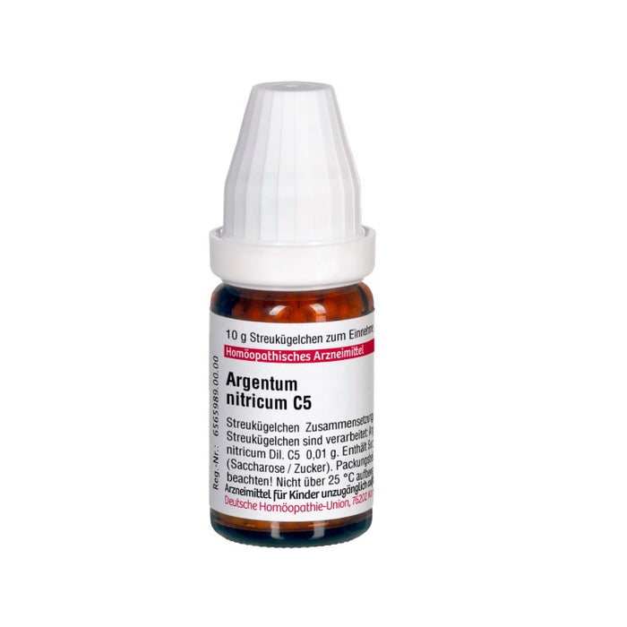 Argentum nitricum C5 DHU Globuli, 10 g Globules