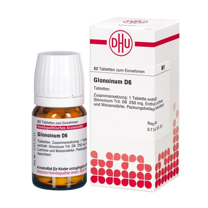 Glonoinum D6 DHU Tabletten, 80 pc Tablettes