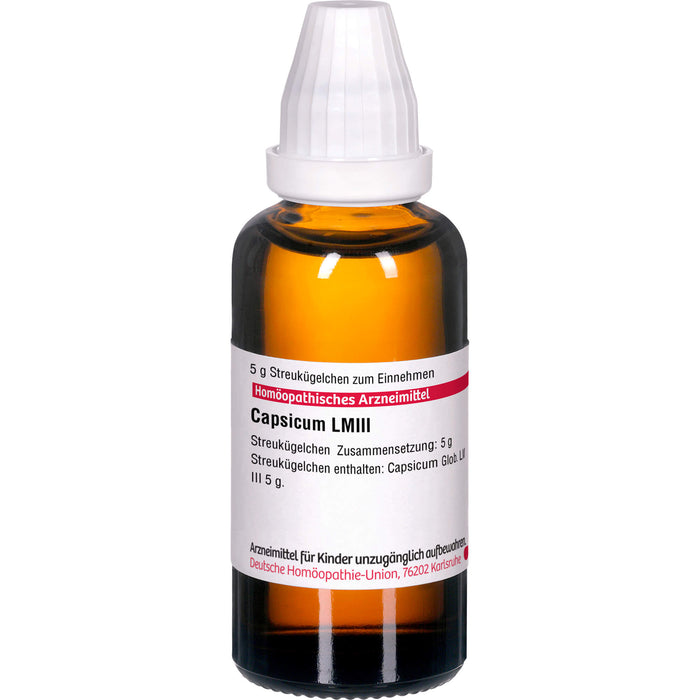 Capsicum LM III DHU Globuli, 5 g Globules