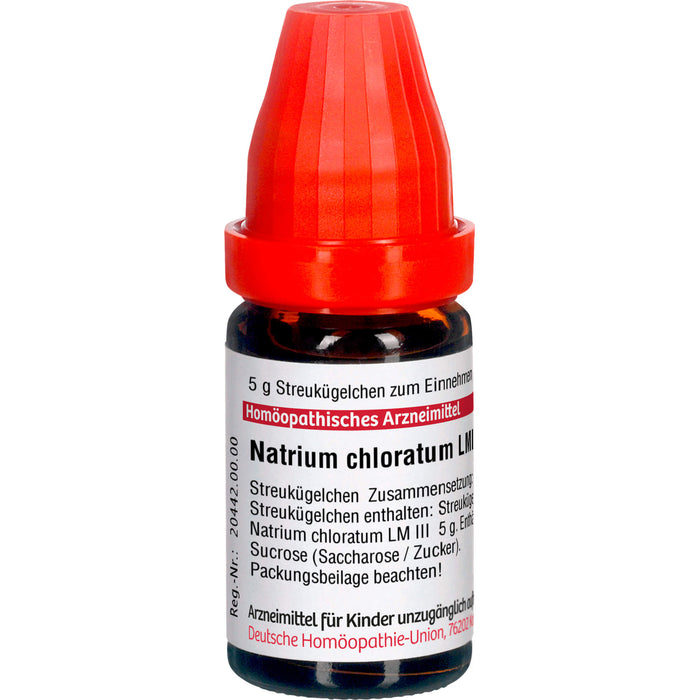 Natrium chloratum LM III DHU Globuli, 5 g Globules