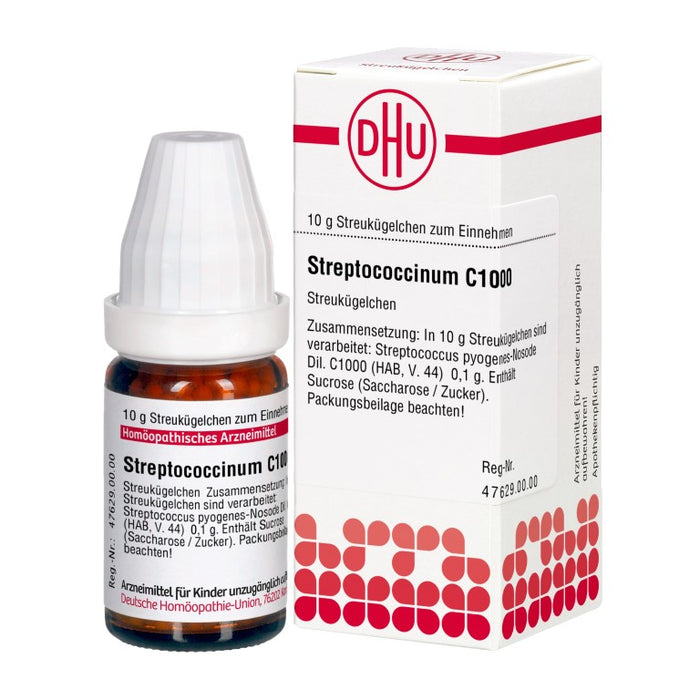 Streptococcinum C1000 DHU Globuli, 10 g Globules