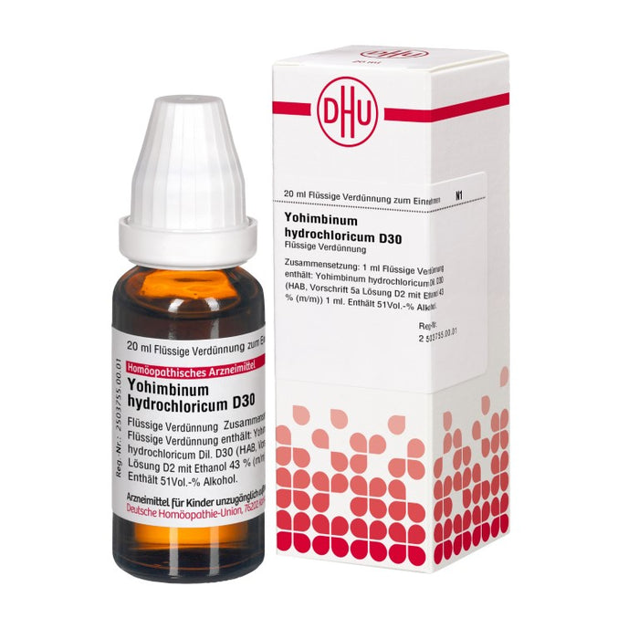 Yohimbinum hydrochloricum D30 DHU Dilution, 20 ml Solution