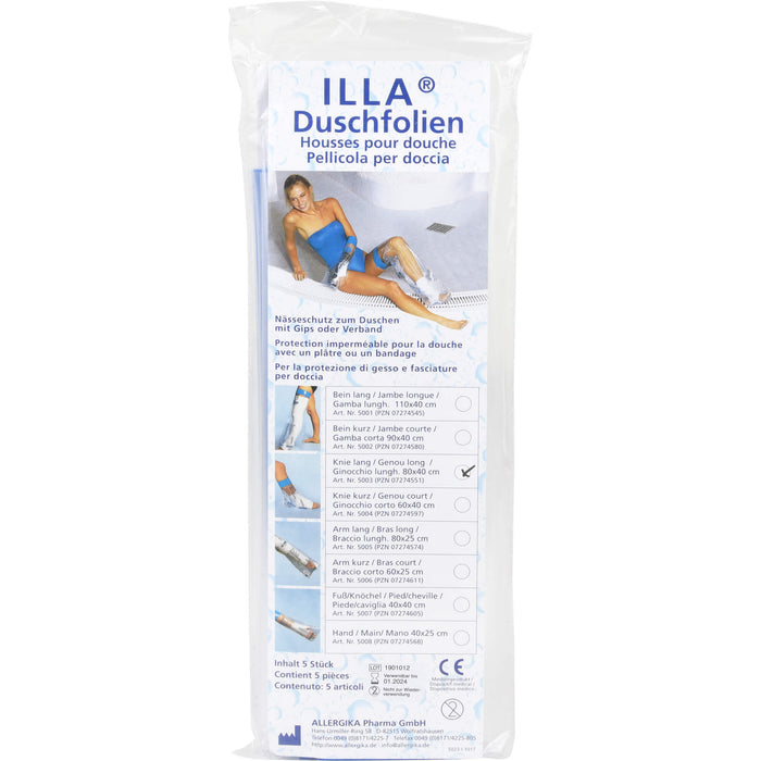 Dusch Folien Knie lang 80cm, 5 St 