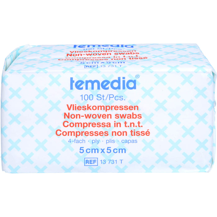 Vlieskompressen unsteril 4-fach 5x5cm, 100 St KOM