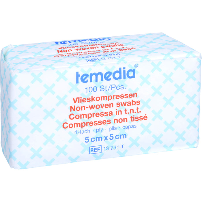 Vlieskompressen unsteril 4-fach 5x5cm, 100 St KOM