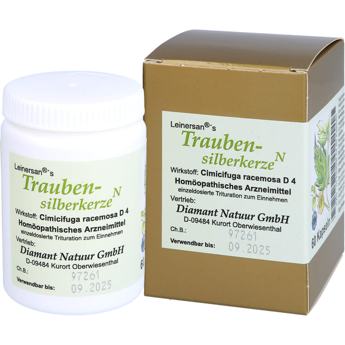 Traubensilberkerze Diamant Kaps., 60 St KAP
