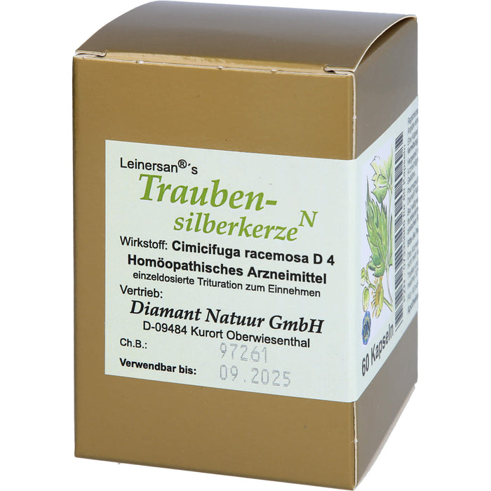 Traubensilberkerze Diamant Kaps., 60 St KAP