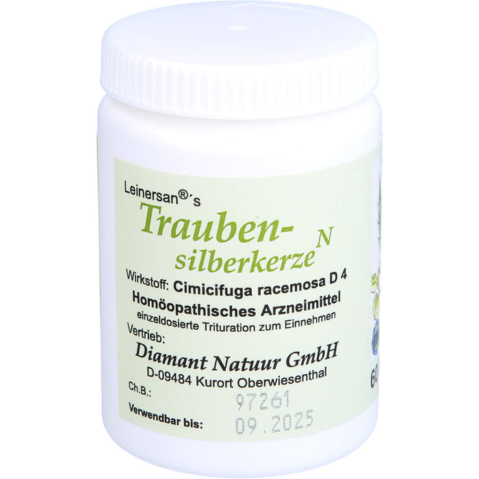 Traubensilberkerze Diamant Kaps., 60 St KAP