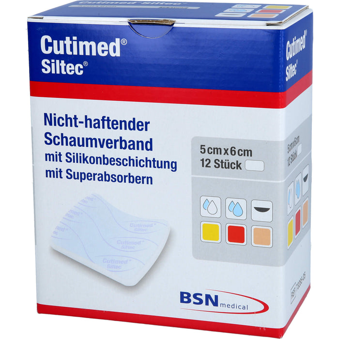 Cutimed Siltec 5x6cm, 12 St KOM