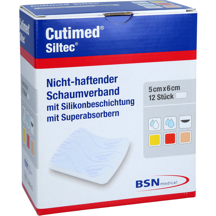 Cutimed Siltec 5x6cm, 12 St KOM