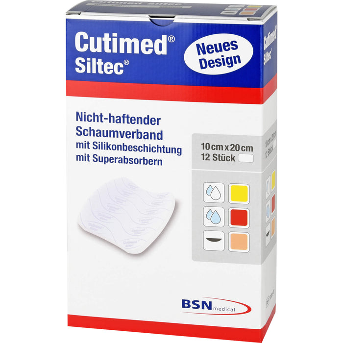 Cutimed Siltec 10x20cm, 12 St KOM