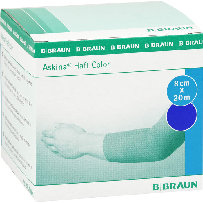 Askina Haft Color blau 8cmx20m, 1 St BIN