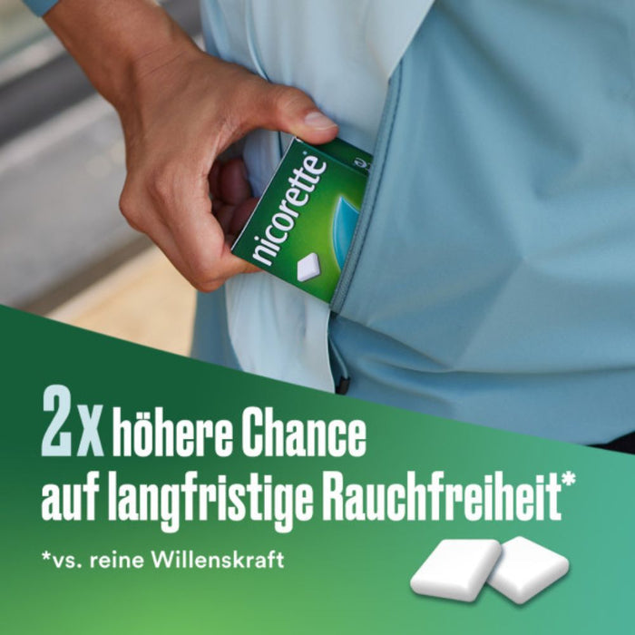 nicorette 2 mg whitemint Kaugummi für Raucher, 105 St. Kaugummi