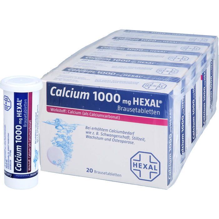 Calcium 1000 mg HEXAL Brausetabletten, 100 St. Tabletten