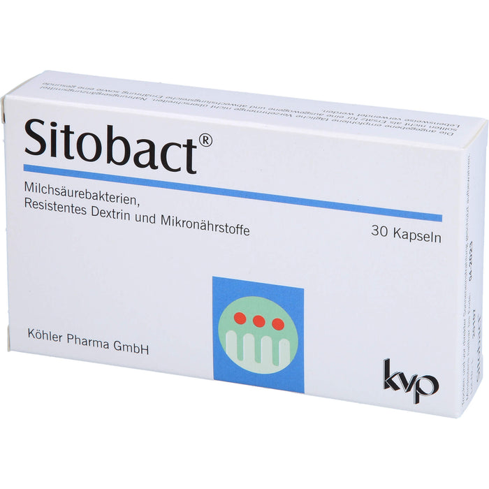 Sitobact Kapseln mit Milchsäurebakterien, 30 pcs. Capsules
