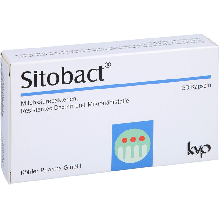 Sitobact Kapseln mit Milchsäurebakterien, 30 St. Kapseln