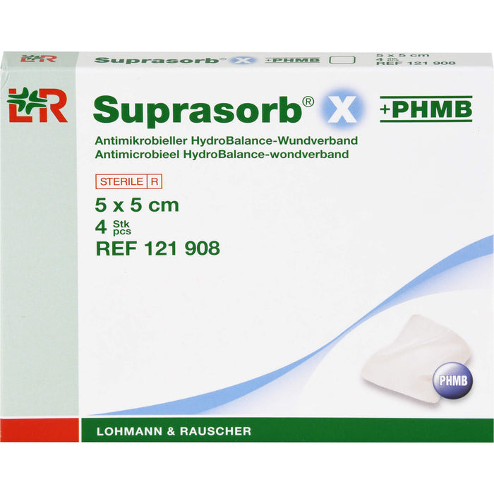 Suprasorb X PHMB Kompresse, 4 St VER