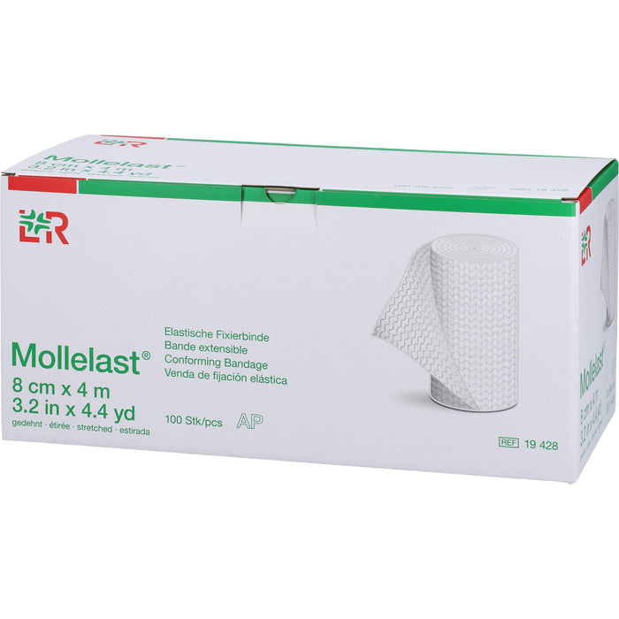 Mollelast Elastische Fixierbinde 8cmx4m, 100 St BIN