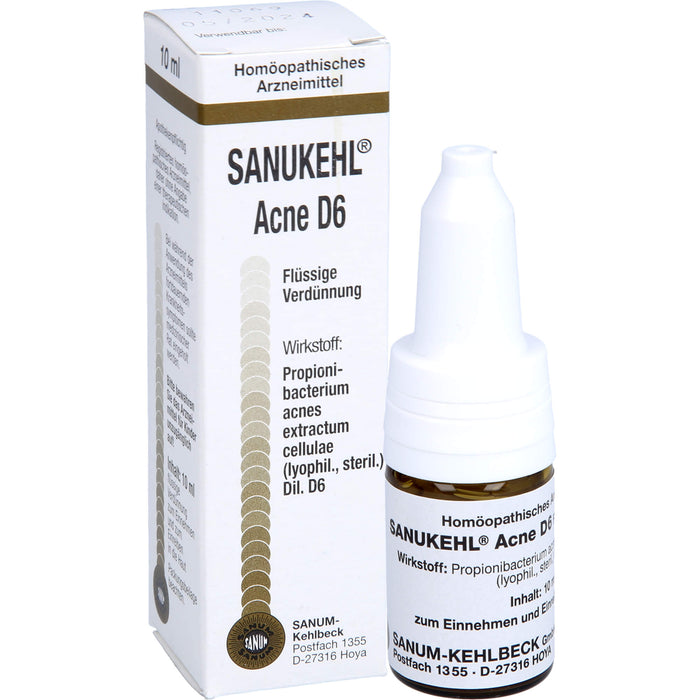 SANUM-KEHLBECK Sanukehl Acne D6 Tropfen, 10 ml Solution