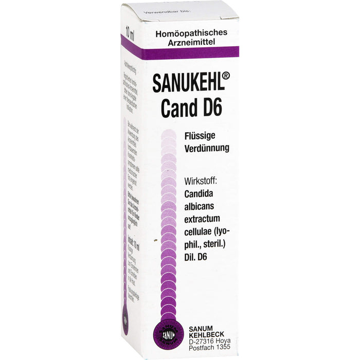 SANUM-KEHLBECK Sanukehl Cand D6 flüssige Verdünnung, 10 ml Lösung