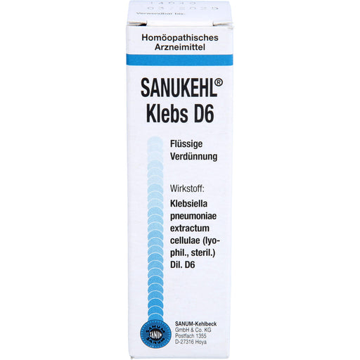SANUM-KEHLBECK Sanukehl Klebs D6 flüssige Verdünnung, 10 ml Lösung