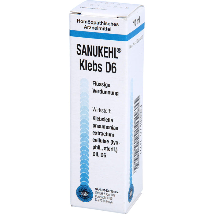 SANUM-KEHLBECK Sanukehl Klebs D6 flüssige Verdünnung, 10 ml Solution