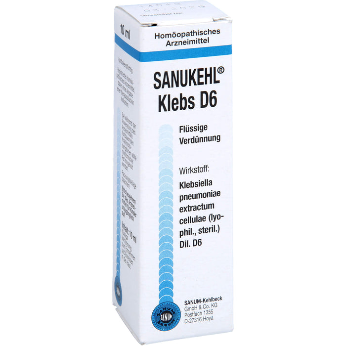 SANUM-KEHLBECK Sanukehl Klebs D6 flüssige Verdünnung, 10 ml Solution