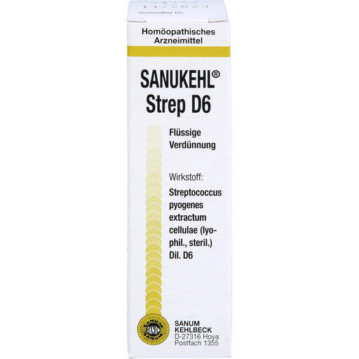 SANUM-KEHLBECK Sanukehl Strep D6 flüssige Verdünnung, 10 ml Lösung