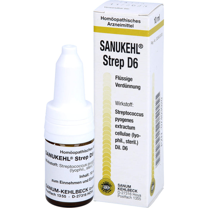 SANUM-KEHLBECK Sanukehl Strep D6 flüssige Verdünnung, 10 ml Solution