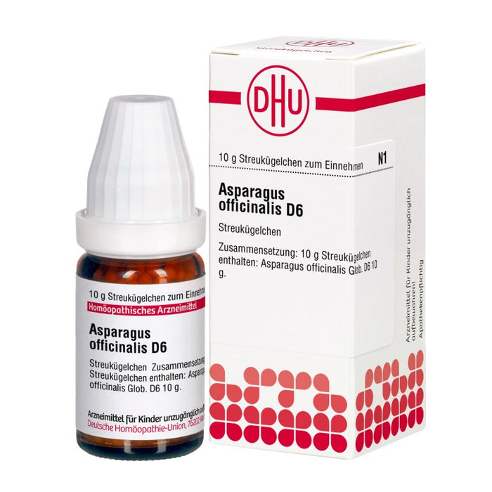 Asparagus officinalis D6 DHU Globuli, 10 g Globules