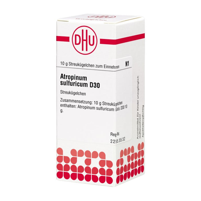 Atropinum sulfuricum D30 DHU Globuli, 10 g Globules