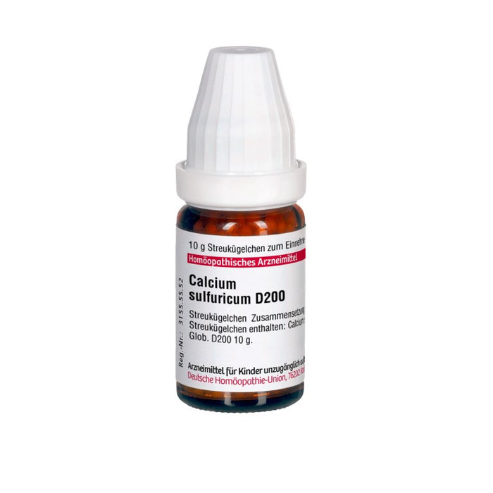 Calcium sulfuricum D200 DHU Globuli, 10 g Globules