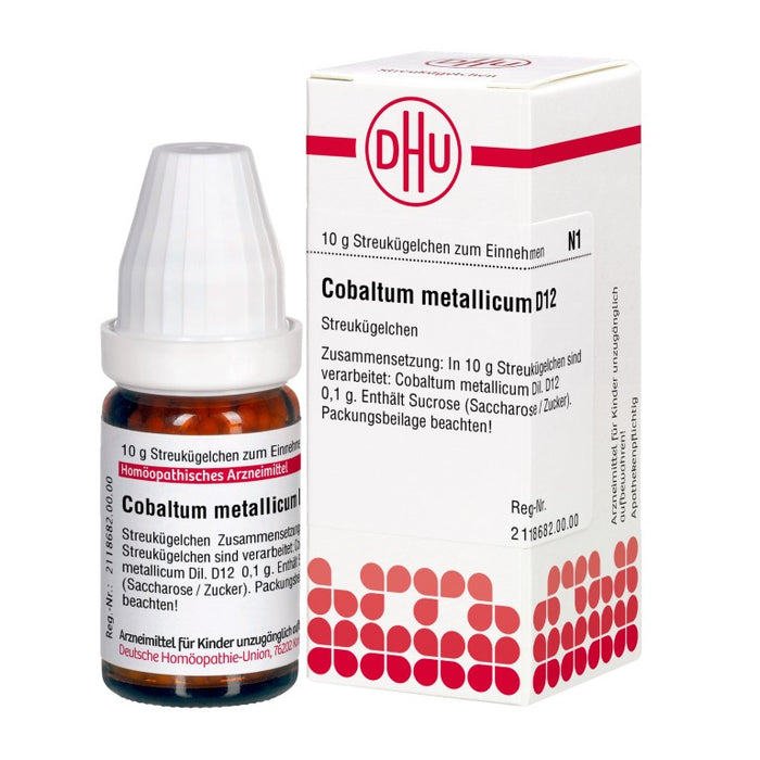 Cobaltum metallicum D12 DHU Globuli, 10 g Globules