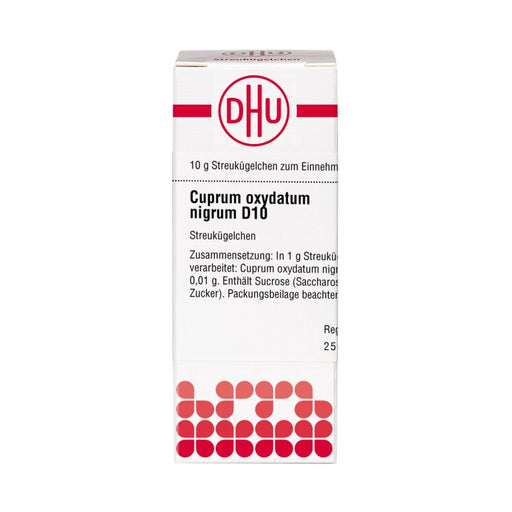 Cuprum oxydatum nigrum D10 DHU Globuli, 10 g Globuli