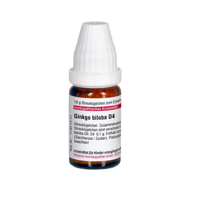 Ginkgo biloba D4 DHU Globuli, 10 g Globules