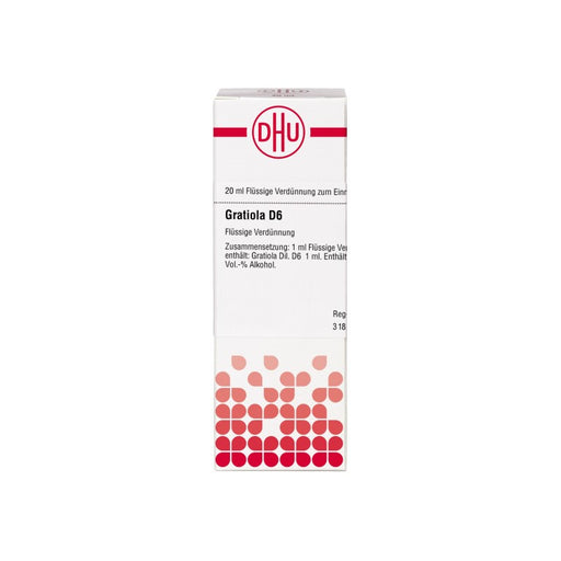 Gratiola D6 DHU Dilution, 20 ml Lösung