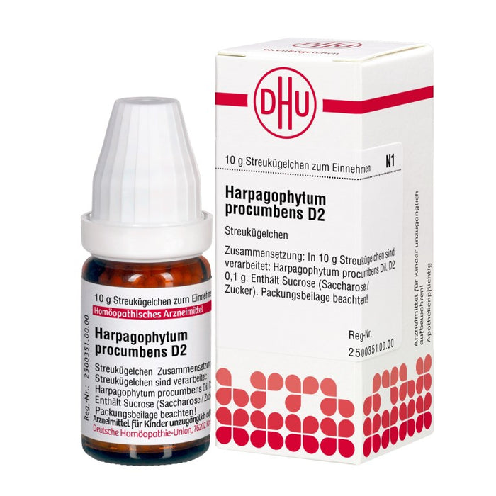 Harpagophytum procumbens D2 DHU Globuli, 10 g Globules