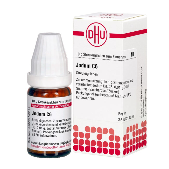 Jodum C6 DHU Globuli, 10 g Globuli