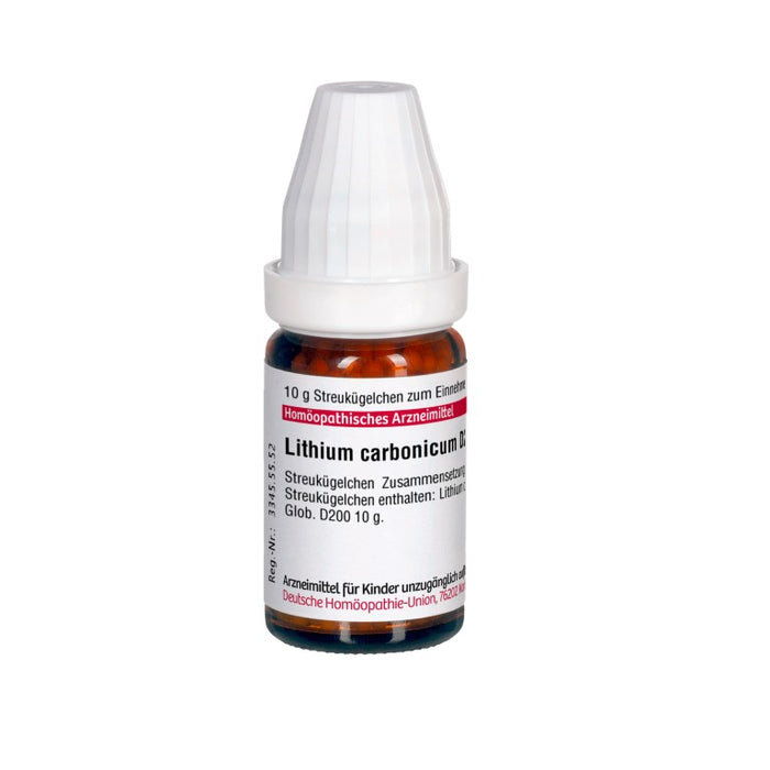 Lithium carbonicum D200 DHU Globuli, 10 g Globules