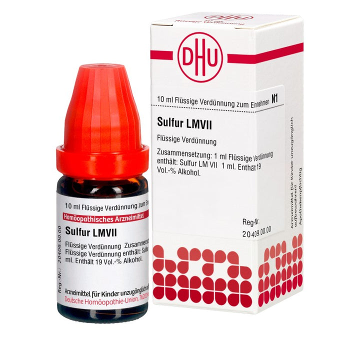 DHU Sulfur LM VII Dilution, 10 ml Solution