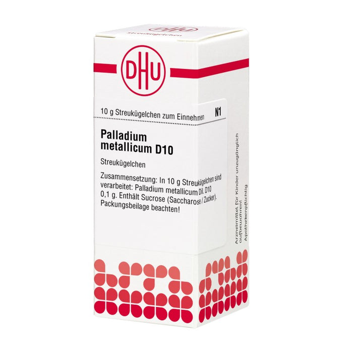 Palladium metallicum D10 DHU Globuli, 10 g Globules