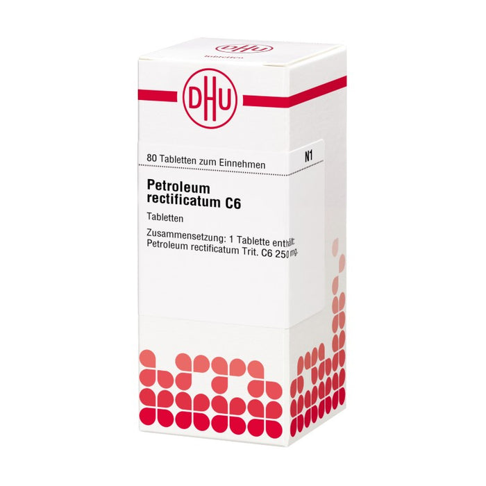 Petroleum rectificatum C6 DHU Tabletten, 80 pc Tablettes